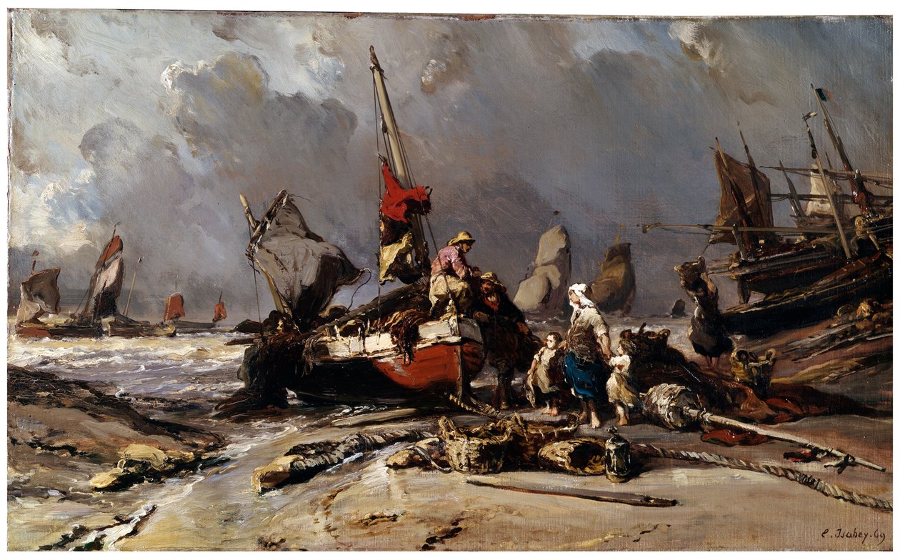 A vihar után, 1869 alkotó: Eugene Isabey