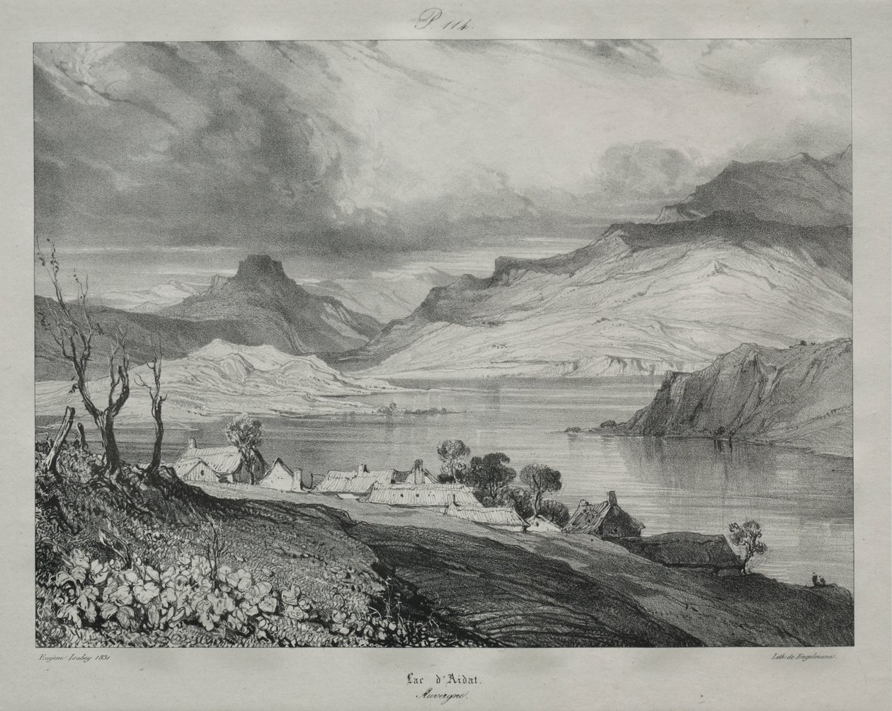 Auvergne: Aidat-tó, Auvergne alkotó: Eugene Isabey