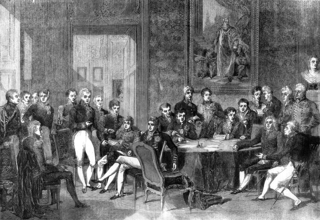 Bécsi Kongresszus, 1856. alkotó: Eugene Isabey