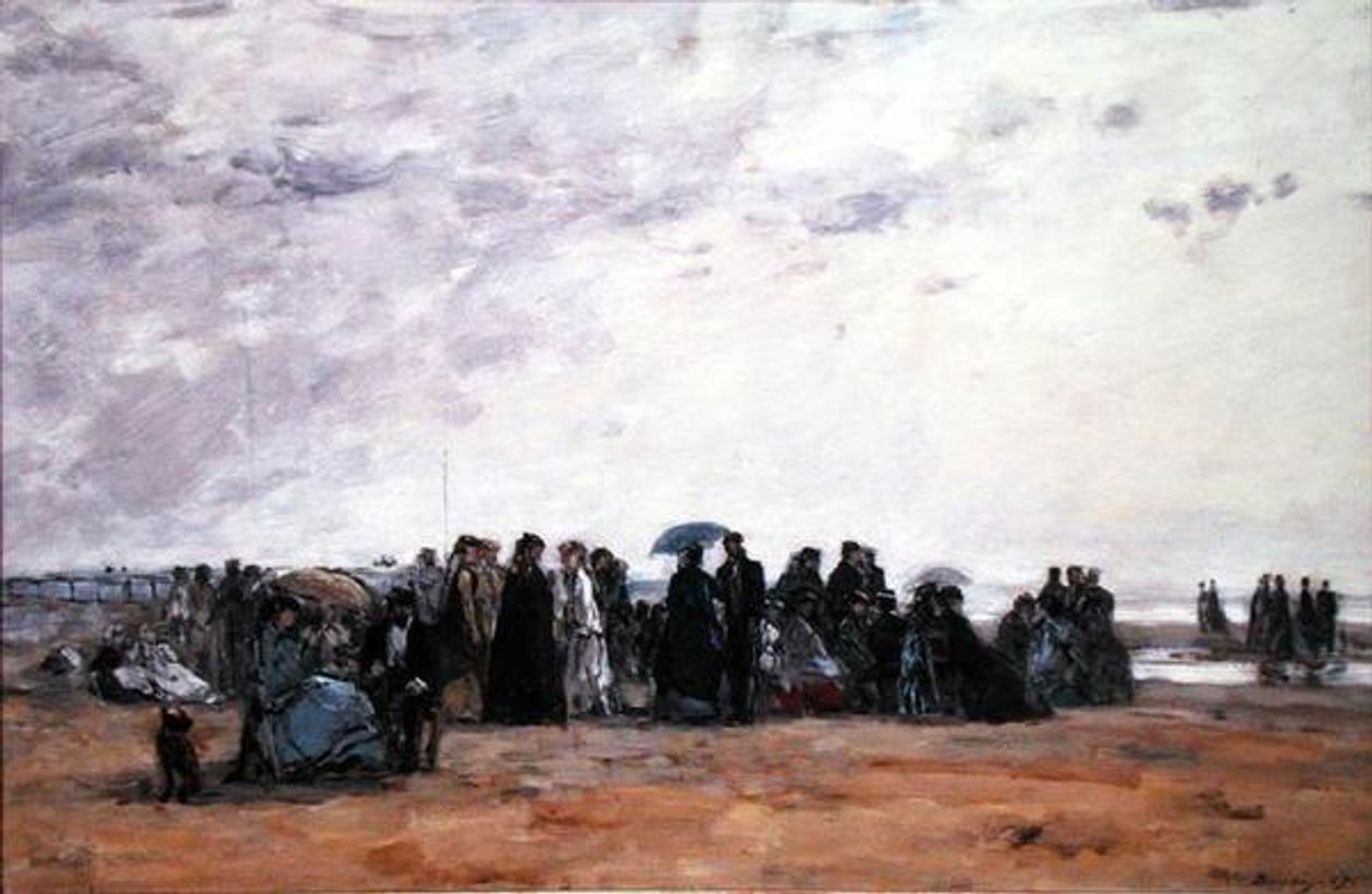 Tengerparti fürdőhely alkotó: Eugene Louis Boudin