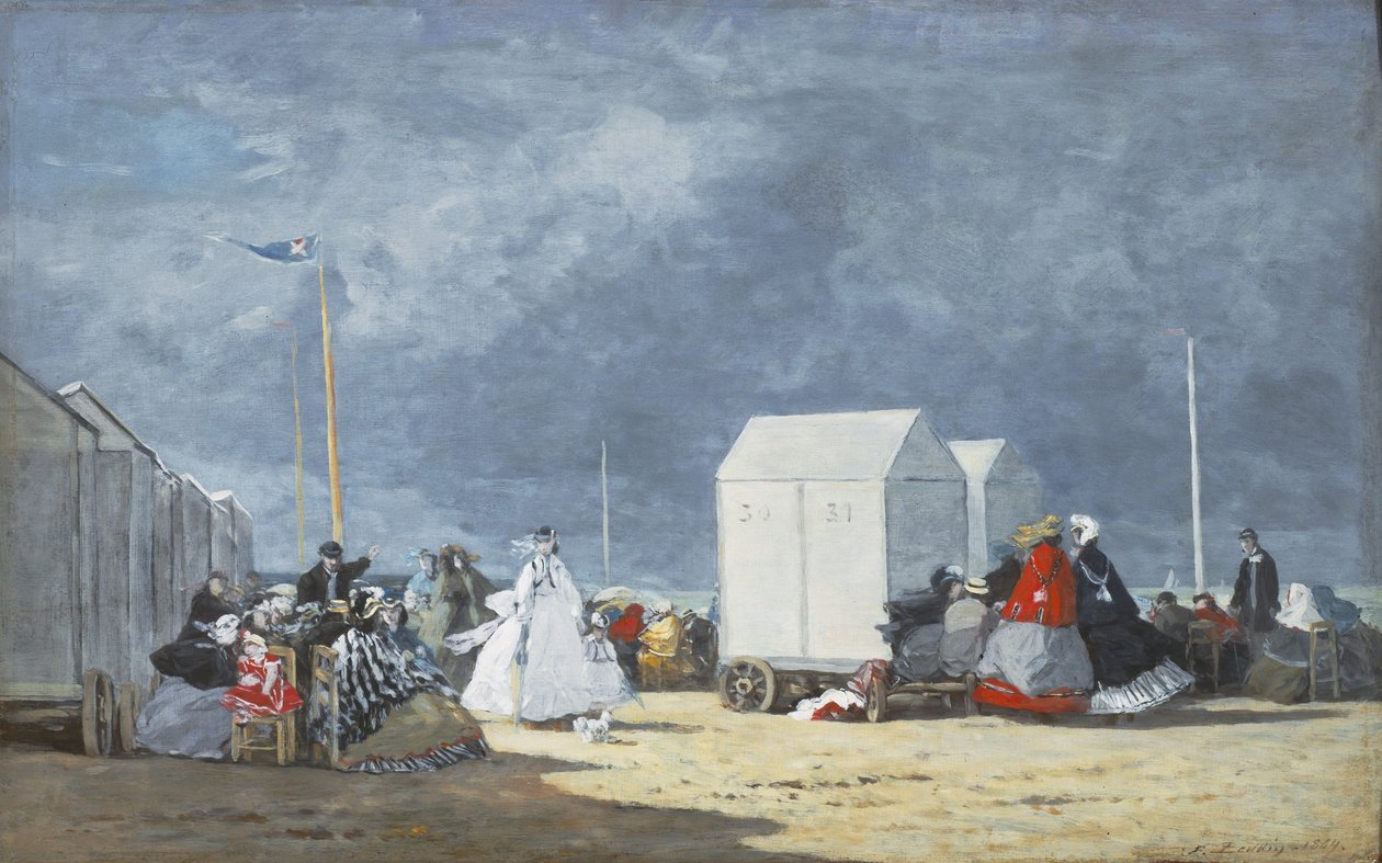 Közeledik a vihar, 1864 alkotó: Eugene Louis Boudin