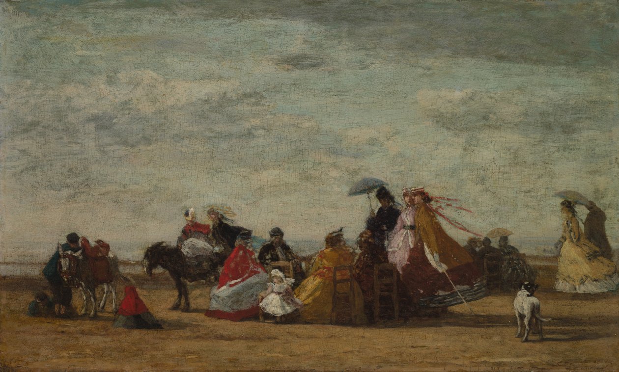 Tengerparti jelenet, c. 1865-1867. alkotó: Eugene Louis Boudin