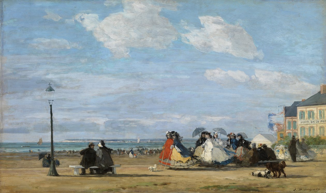 Eugenie császárné (1826-1920) Trouville-ben alkotó: Eugene Louis Boudin