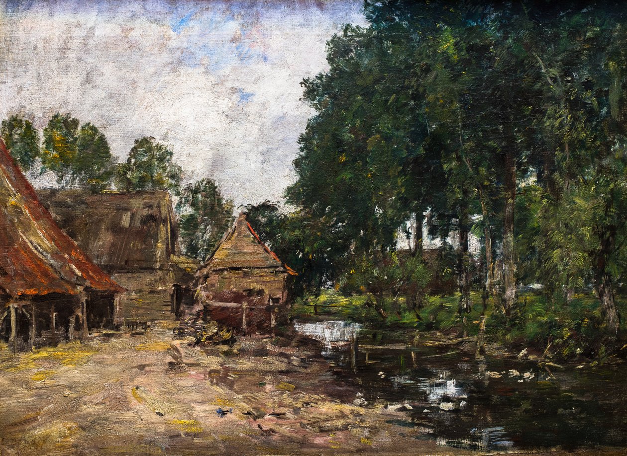 Farmyard alkotó: Eugene Louis Boudin
