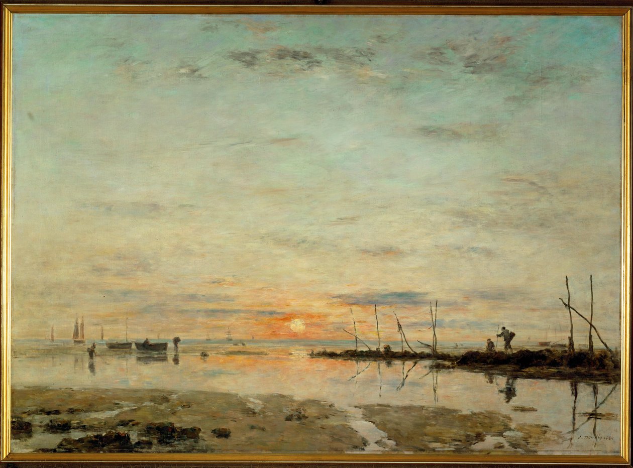 La Havre, naplemente apálykor alkotó: Eugene Louis Boudin