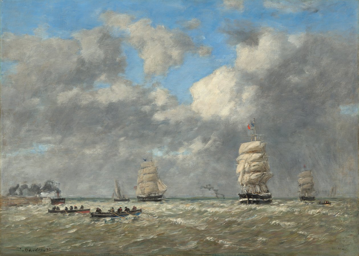 Le Havre, 1883. alkotó: Eugene Louis Boudin