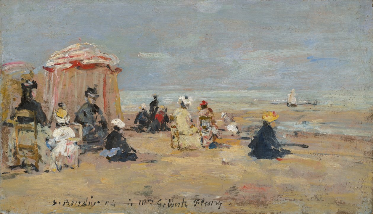A tengerparton, 1894. alkotó: Eugene Louis Boudin