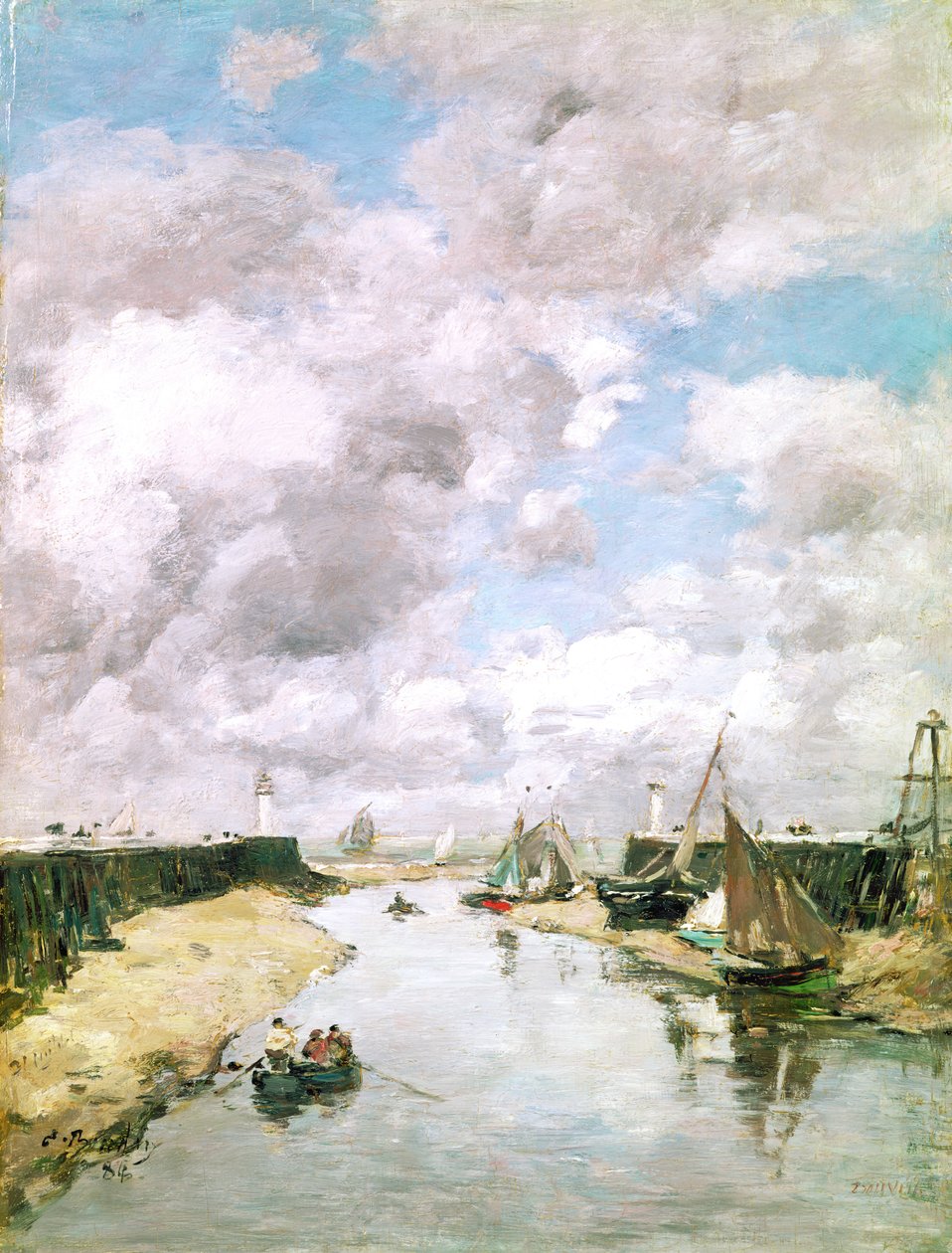 Trouville, 1884 alkotó: Eugene Louis Boudin