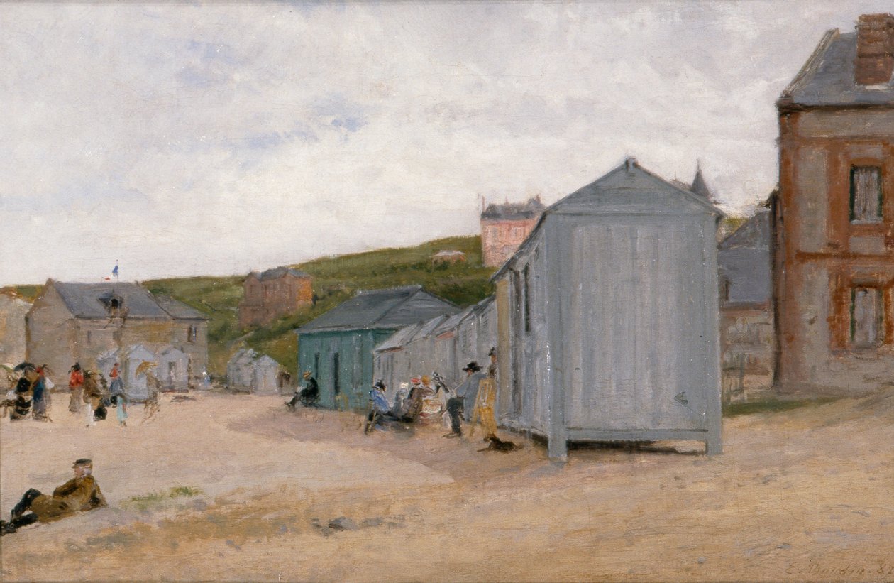 Trouville, 1895 körül (olaj, vászon) alkotó: Eugene Louis Boudin