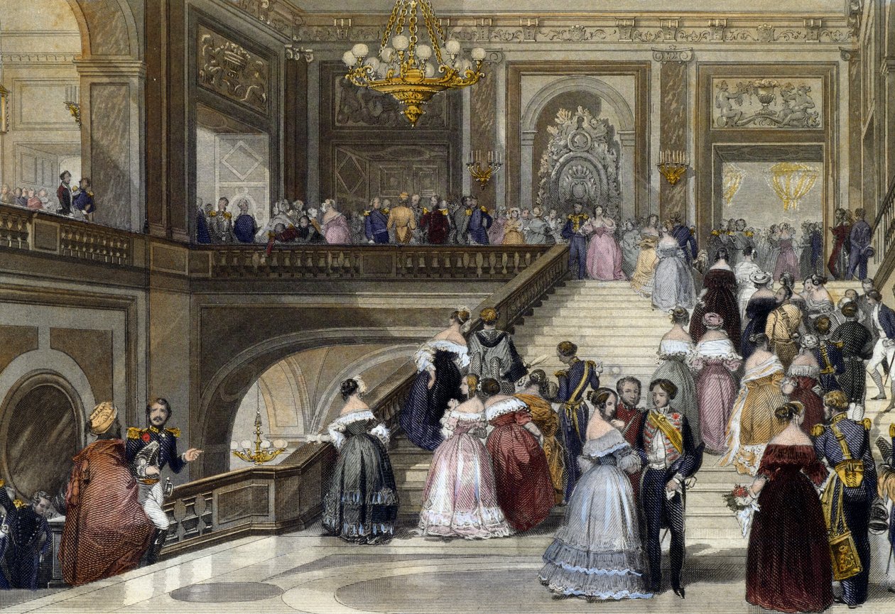 Nagy ünnepség a Versailles-i palotában alkotó: Eugene Louis Lami