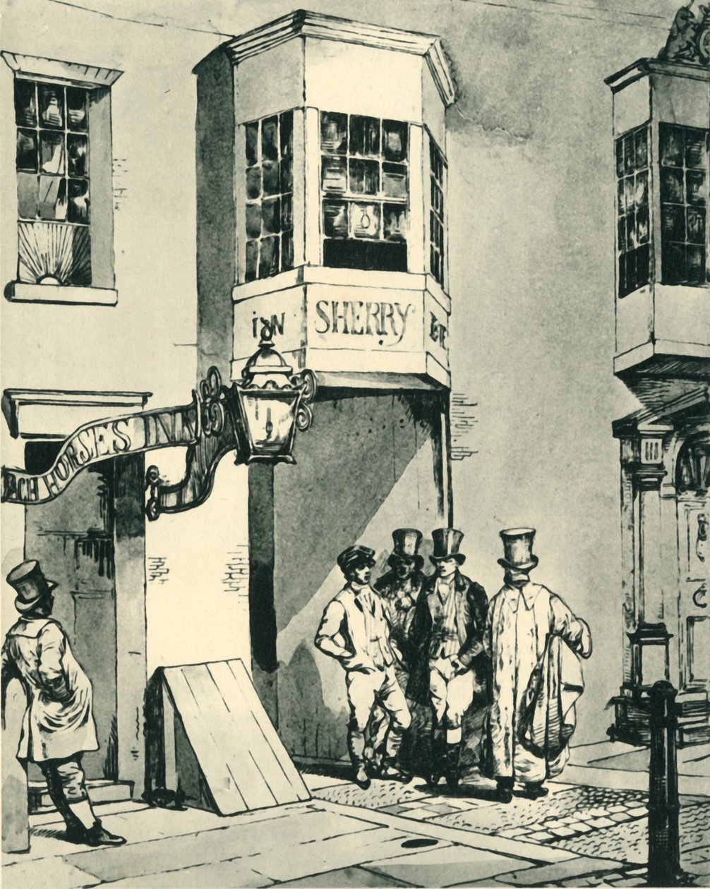 "Szálló és posta", 1830, 1943. alkotó: Eugene Louis Lami