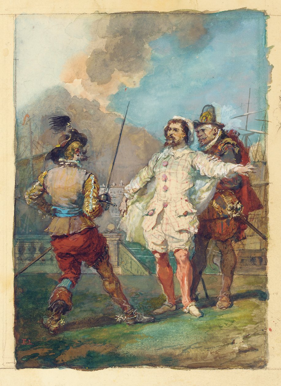 "Scapin csalása", Moliere nyomán alkotó: Eugene Louis Lami