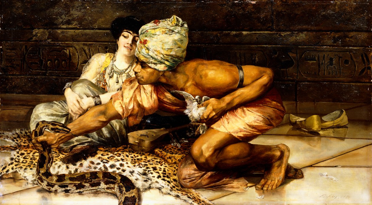 A kígyóbűvölő, 1884 alkotó: Eugene Pavy