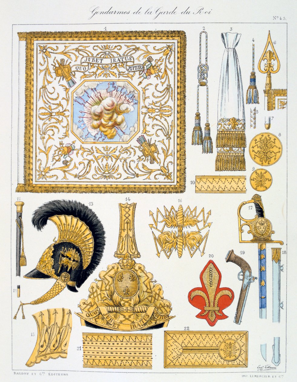 A királyi őrség csendőrei, Insignia alkotó: Eugene Titeux