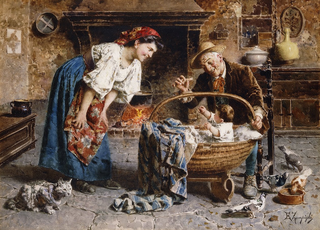 A vonzerő központja alkotó: Eugenio Zampighi