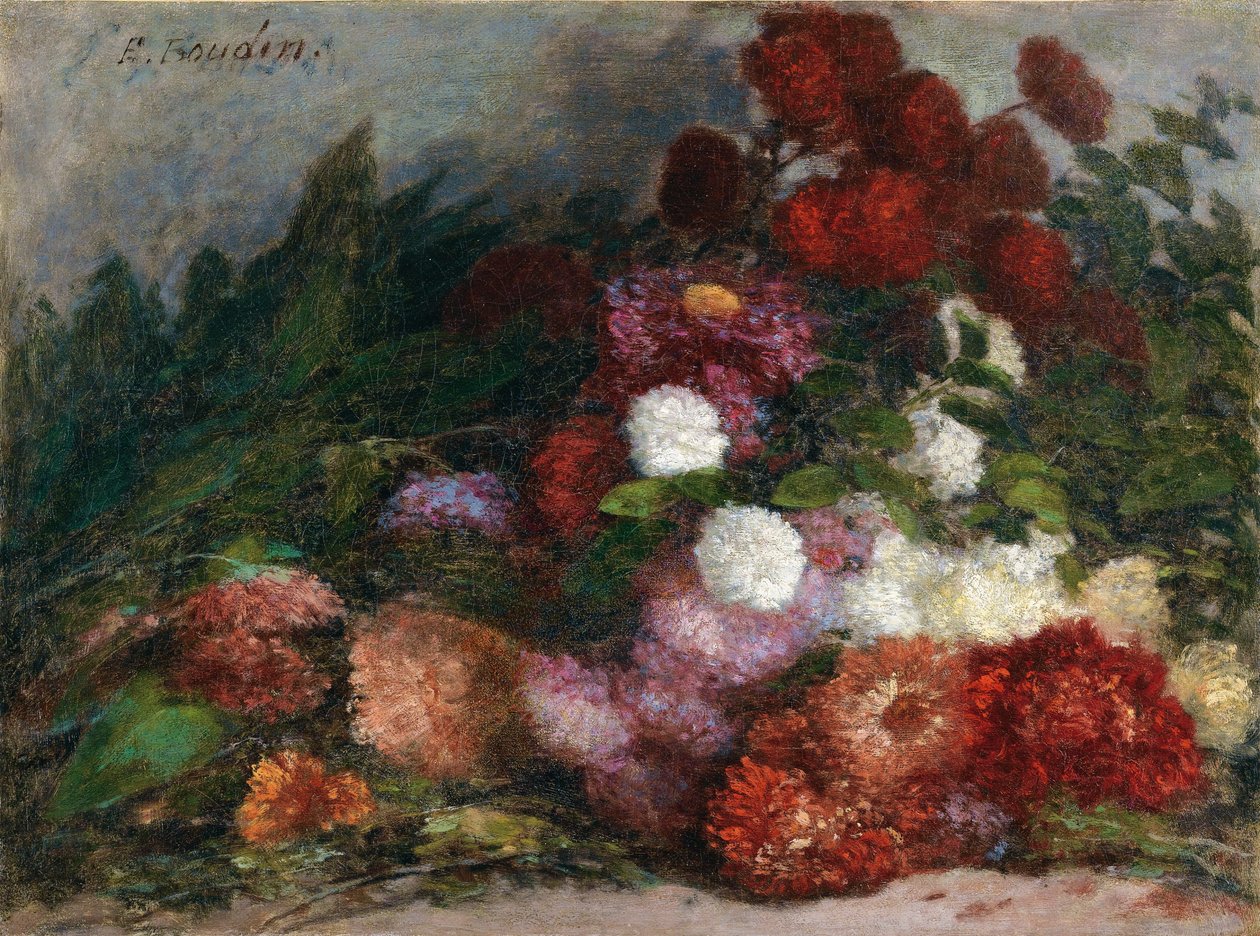 Virágdobás alkotó: Eugene Louis Boudin