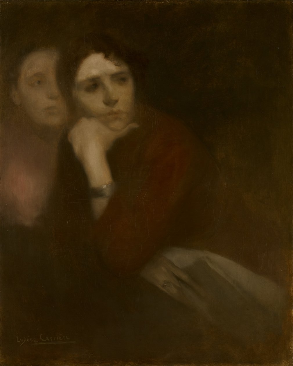 Két nő, 1895 körül alkotó: Eugène Carrière