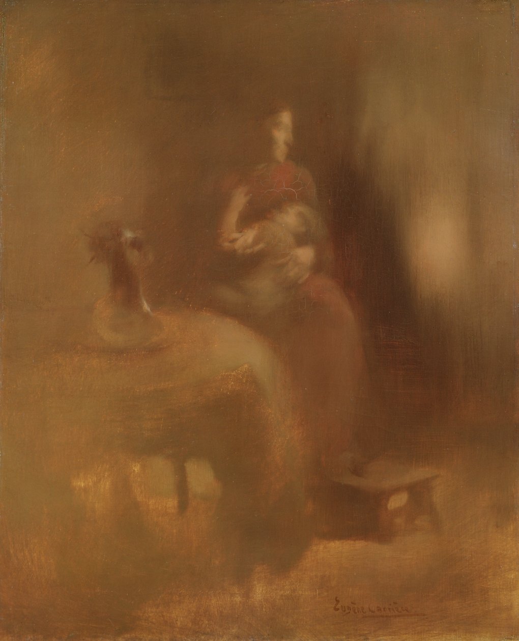 Nő gyermekkel, 1890-es évek vége alkotó: Eugène Carrière