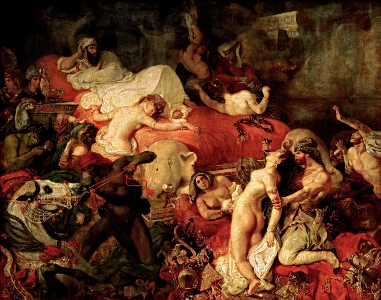 Sardanapalus halála.Español alkotó: Ferdinand Victor Eugene Delacroix