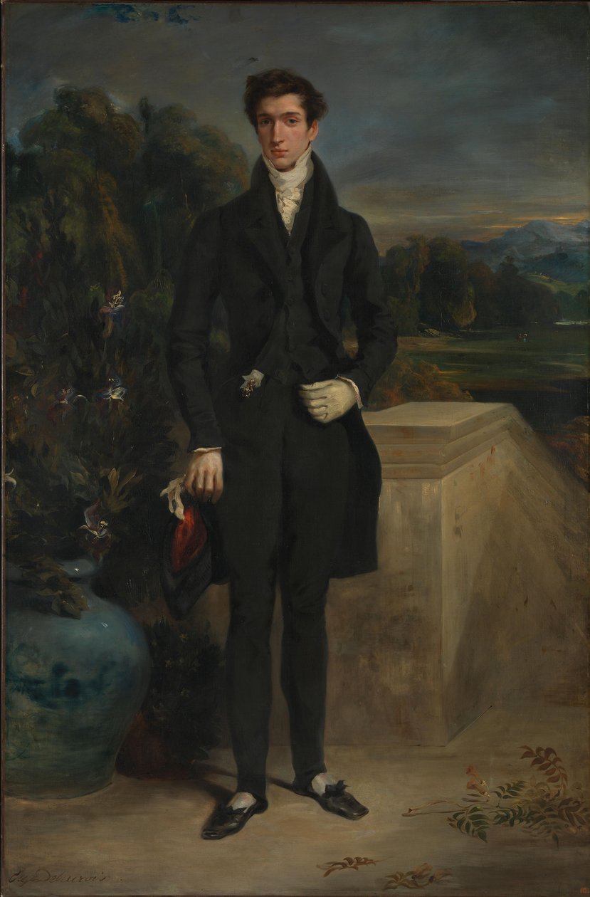 Schwiter báró arcképe alkotó: Ferdinand Victor Eugene Delacroix