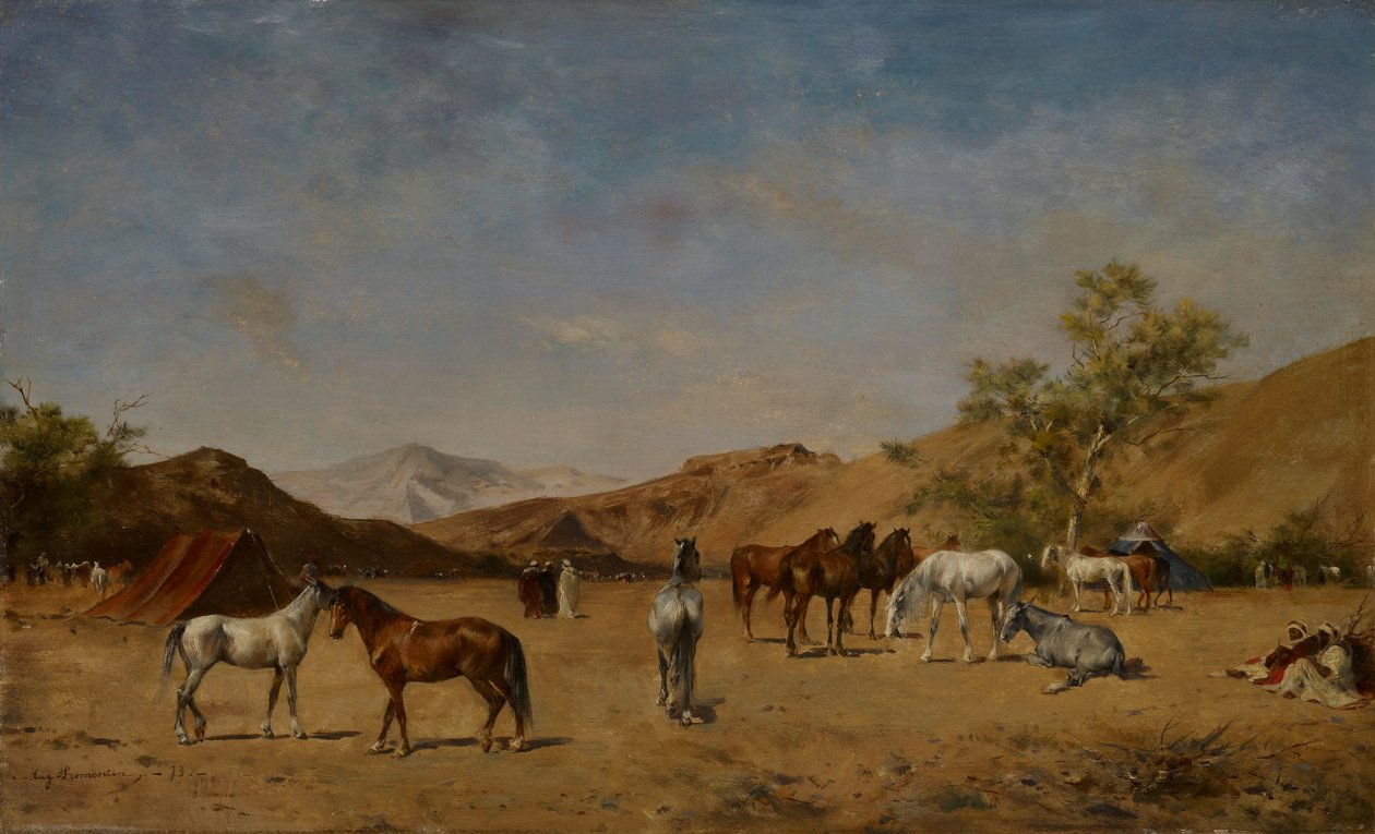 Egy arab tábor, 1873 alkotó: Eugène Fromentin