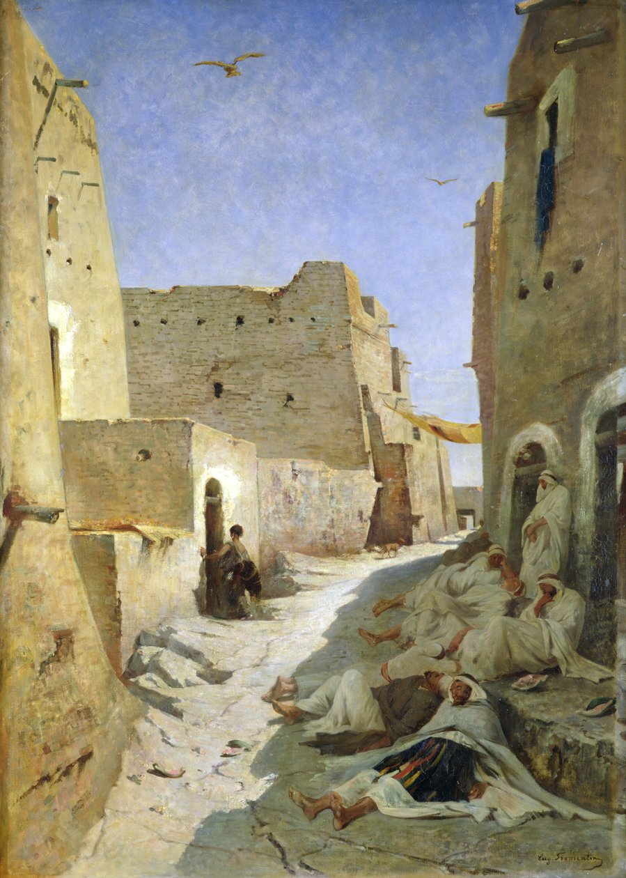 A Bab-El-Gharbi út, Laghouat, 1859 alkotó: Eugène Fromentin