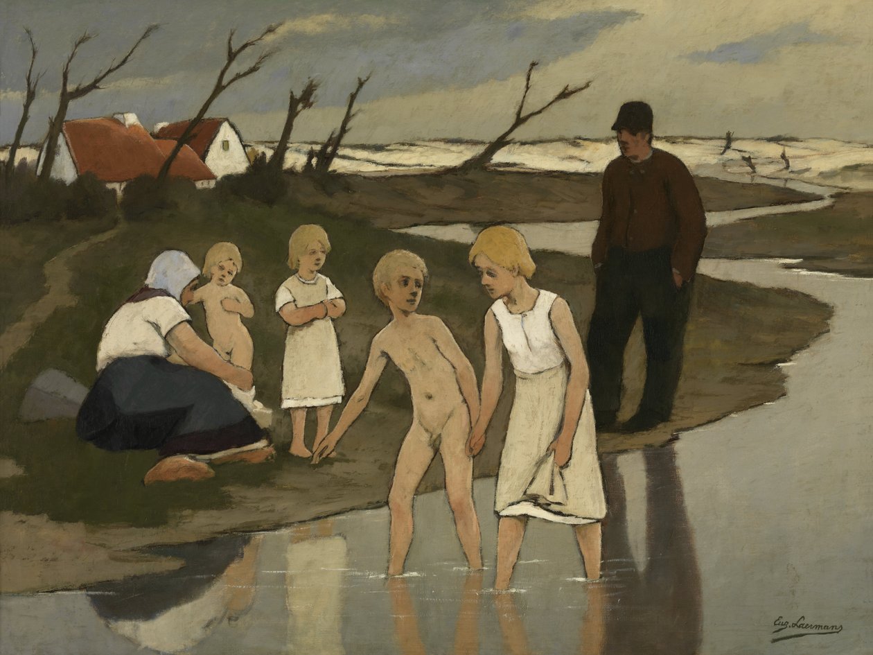 Fürdő gyerekek alkotó: Eugene Laermans