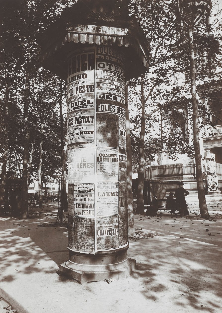 Oszlop-St. Sulpice alkotó: Eugène Atget