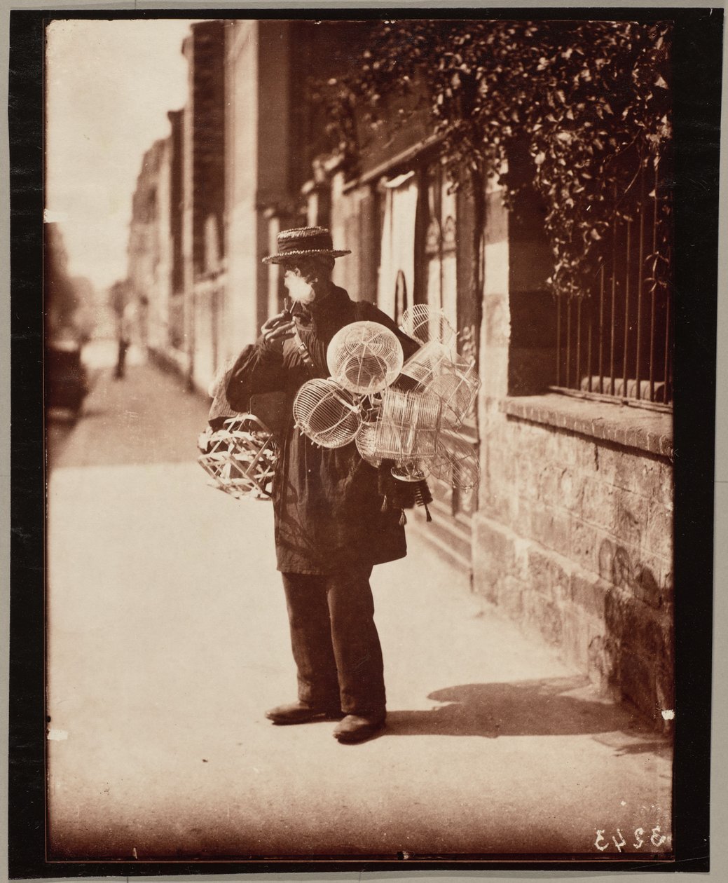 Drótkosár kereskedő alkotó: Eugène Atget