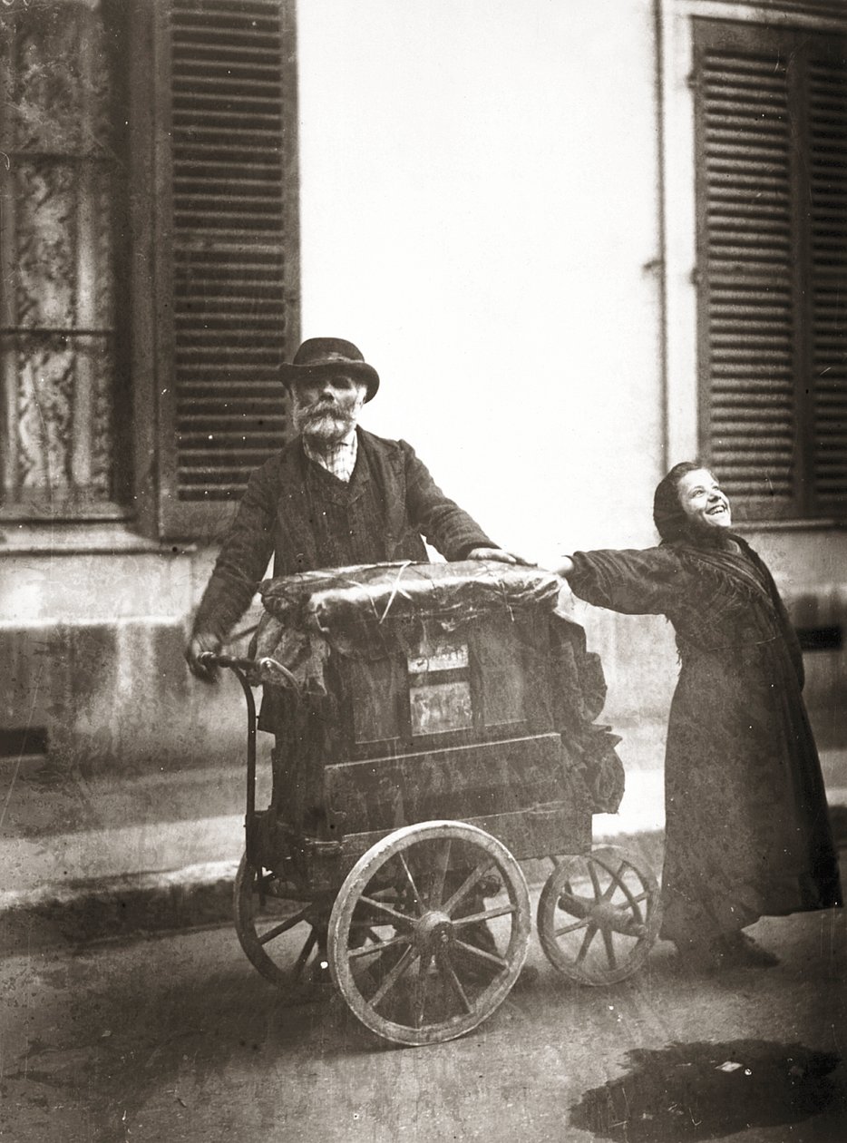 Orgonajátékos, 1898-99 körül (zselatin ezüst nyomat) alkotó: Eugène Atget