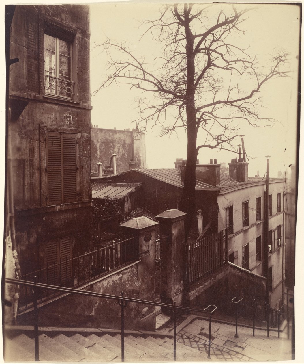 Lépcsőház, Montmartre alkotó: Eugène Atget
