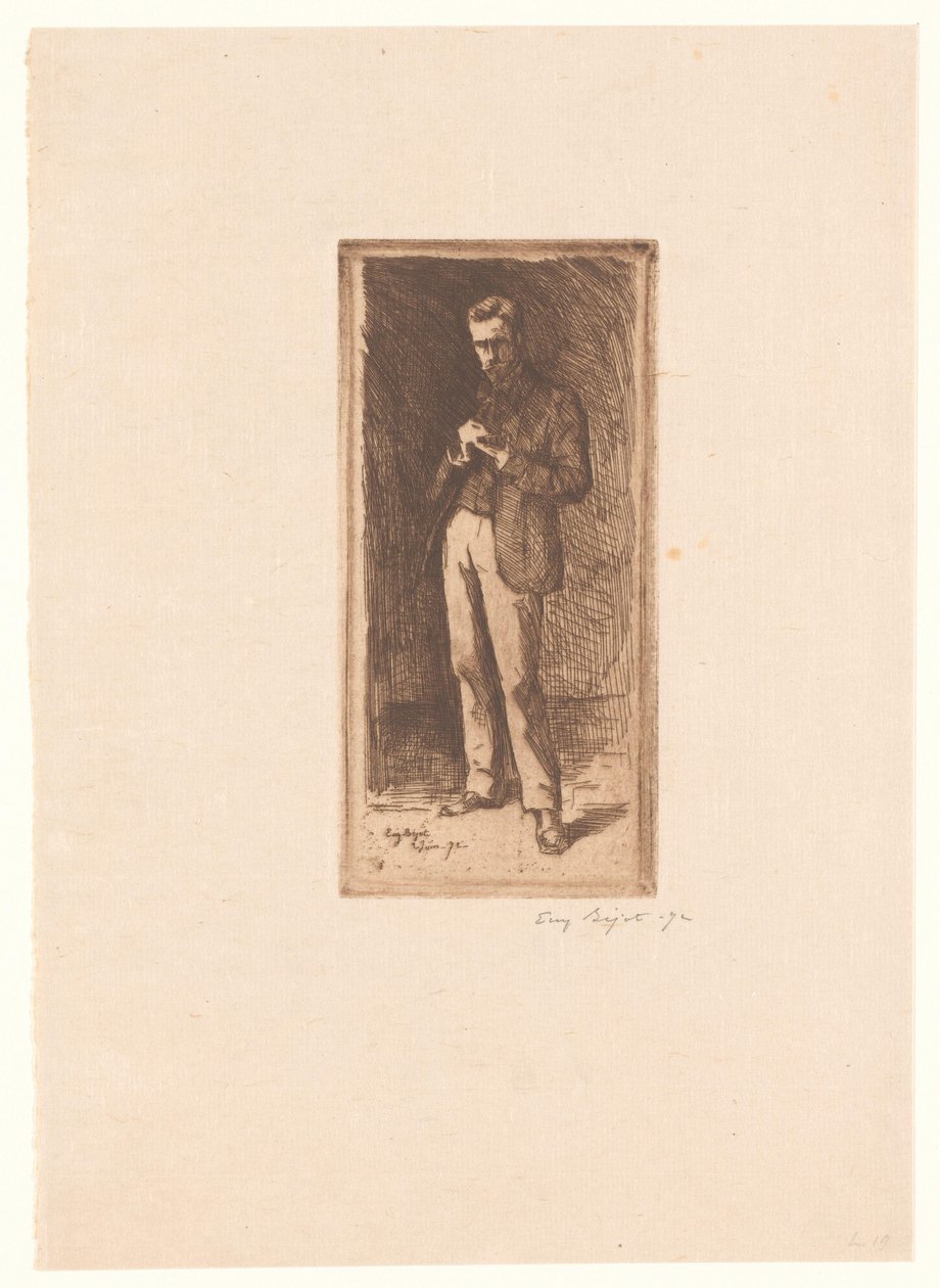 Önarckép alkotó: Eugène Bejot (signed by artist)