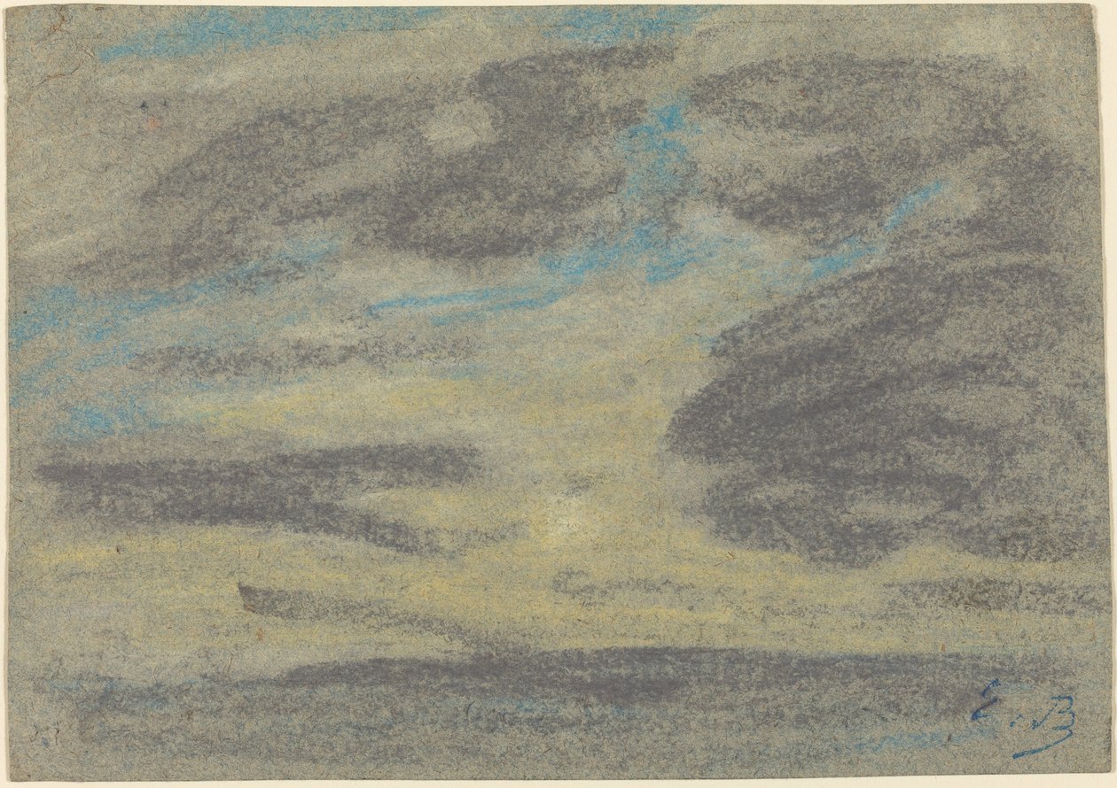 Felhők a tenger felett alkotó: Eugène Boudin