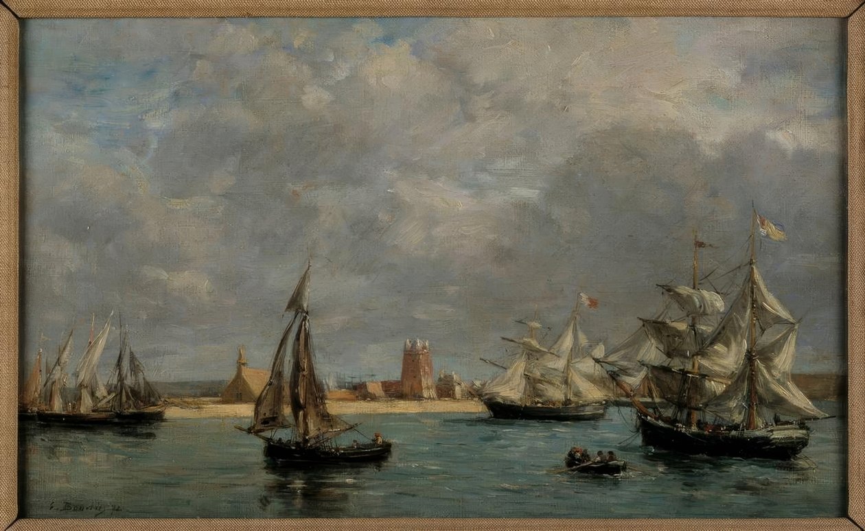 Camaret kikötője alkotó: Eugene Louis Boudin