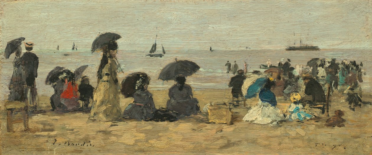 A strand alkotó: Eugène Boudin