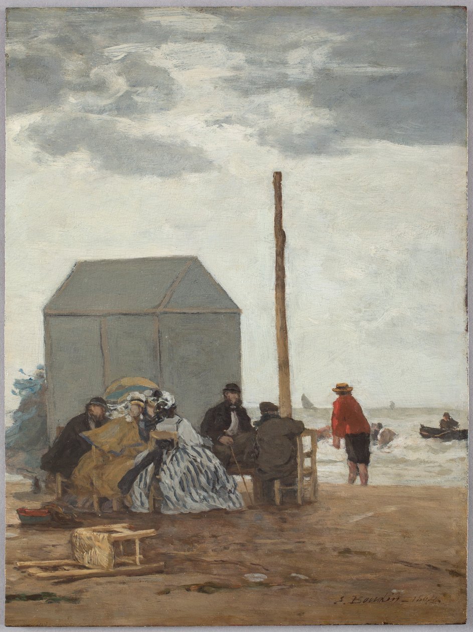 A tengerpart Deauville-ben alkotó: Eugène Boudin
