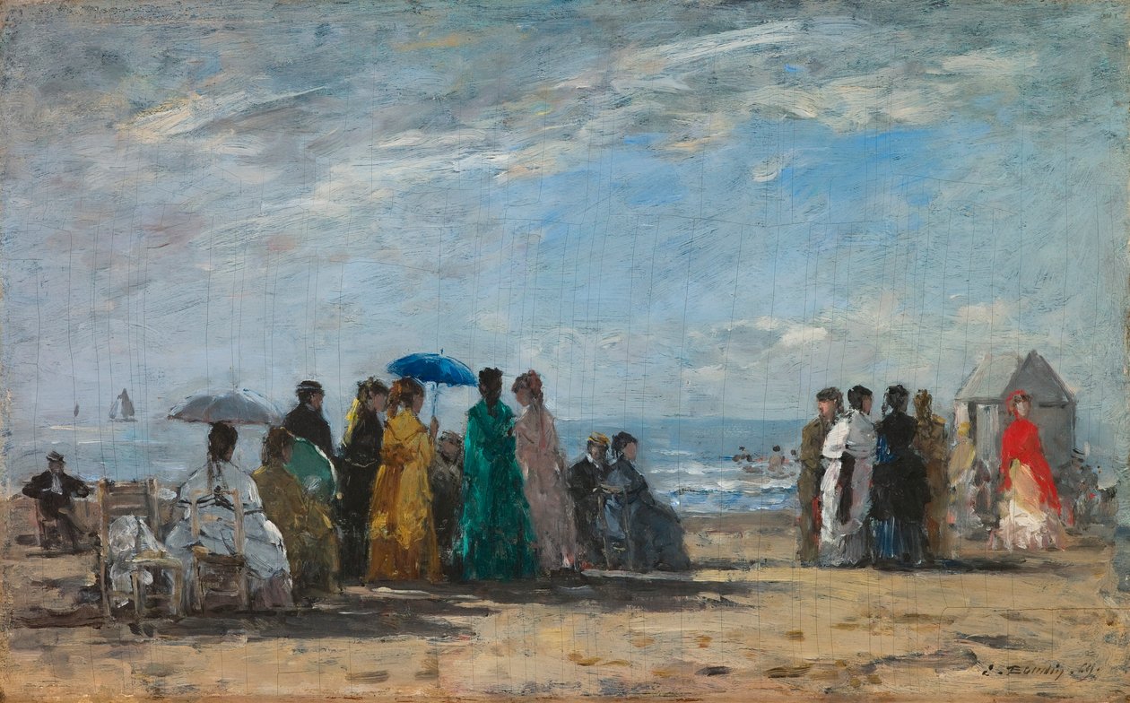 A Trouville-i strand alkotó: Eugène Boudin
