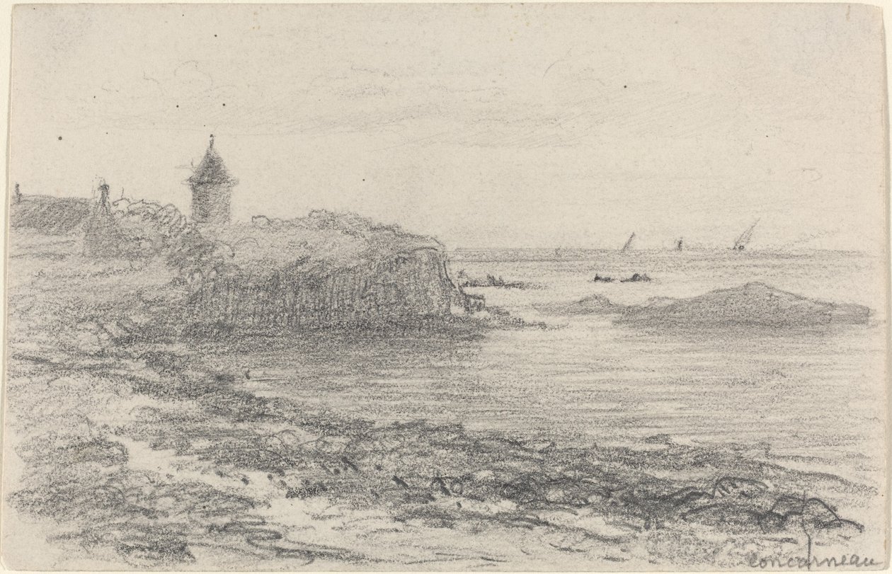 A part Concarneau-ban alkotó: Eugène Boudin