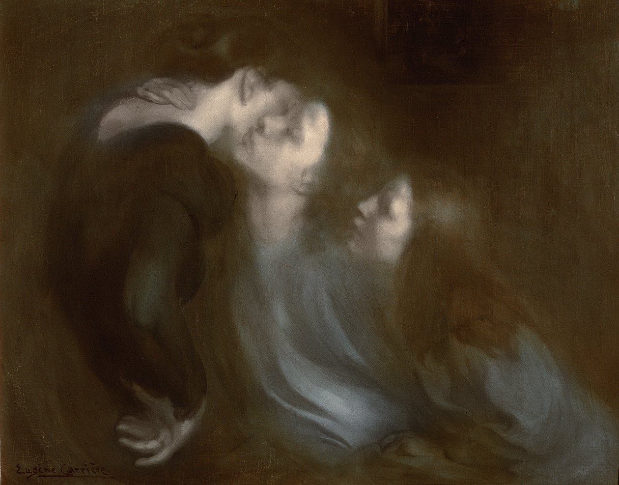 Anyja csókja, 1890-es évek alkotó: Eugène Carrière