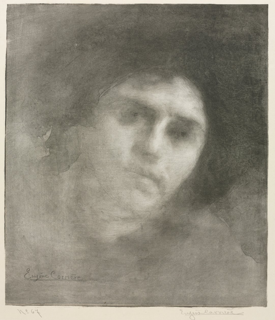 Madame Eugène Carrière (nagy tányér) alkotó: Eugène Carrière