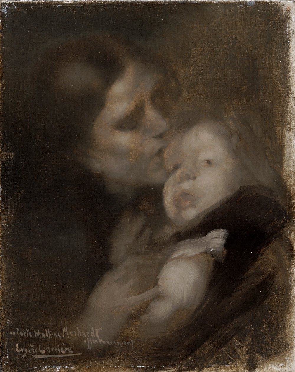 „Anya és gyermeke”, 1890 alkotó: Eugène Carrière
