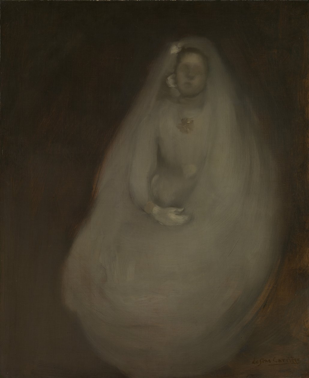 Az elsőáldozás, kb. 1896. alkotó: Eugène Carrière