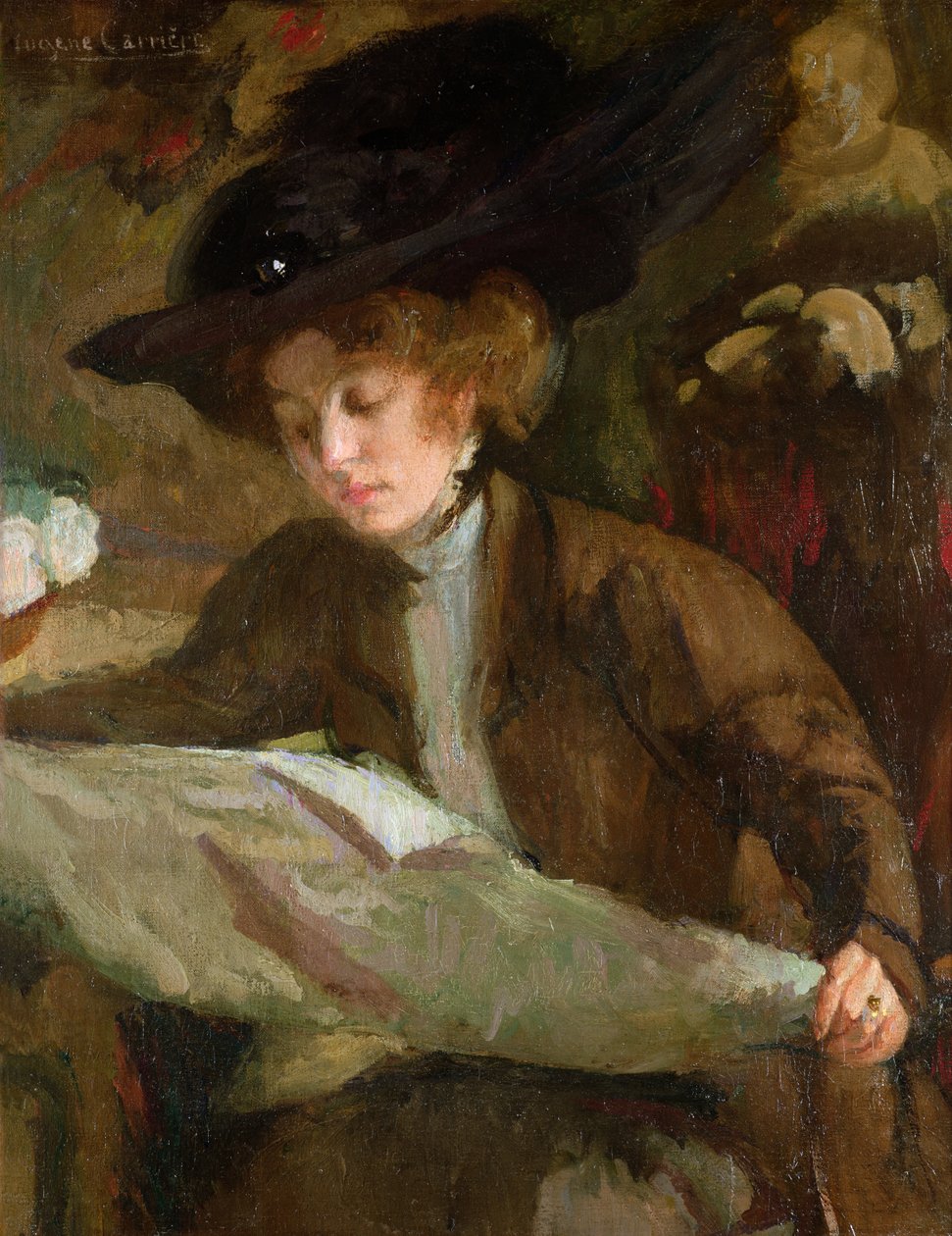 A reggeli olvasmány alkotó: Eugène Carrière