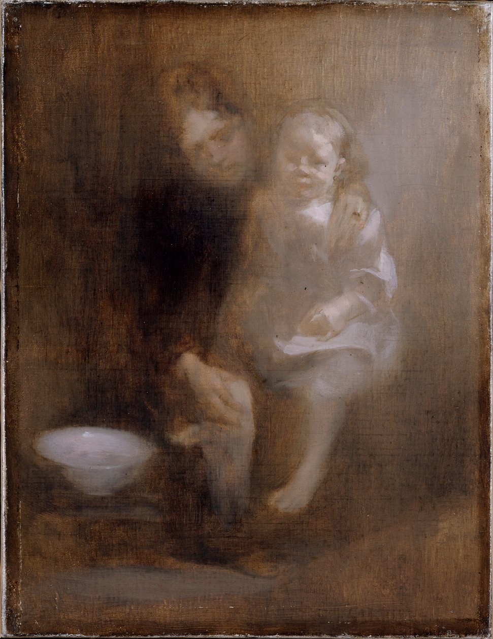 „A lábfürdő”, 1890 alkotó: Eugène Carrière