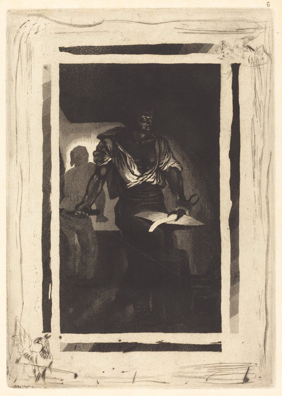 Egy kovács un Forgeron, 1833. alkotó: Eugène Delacroix