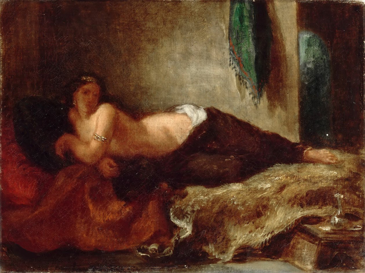Egy odaliszk, kb. 1849. alkotó: Eugène Delacroix