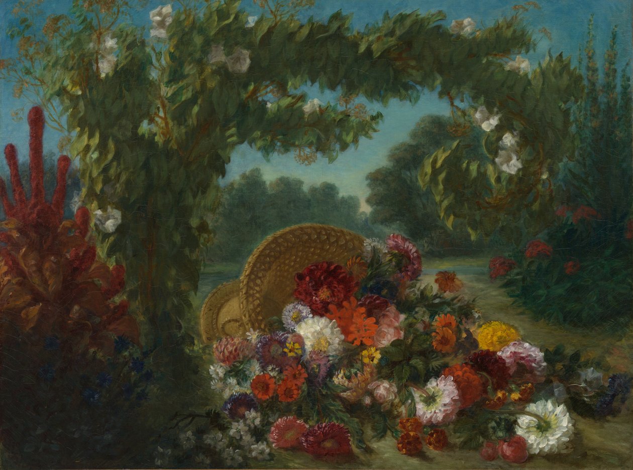 Virágkosár, 1848-49. alkotó: Eugène Delacroix
