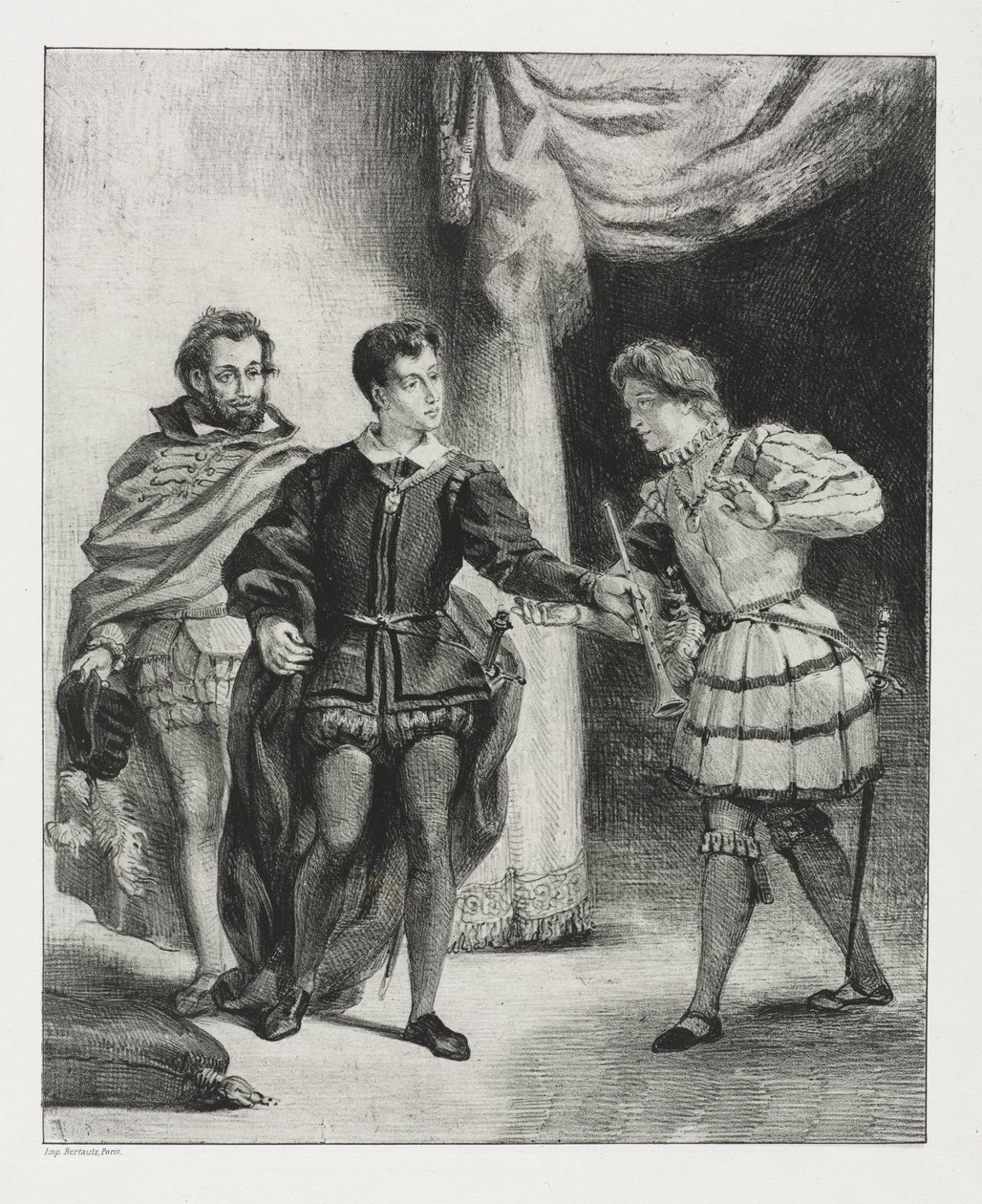 Hamlet: Hamlet és Guildenstern alkotó: Eugène Delacroix