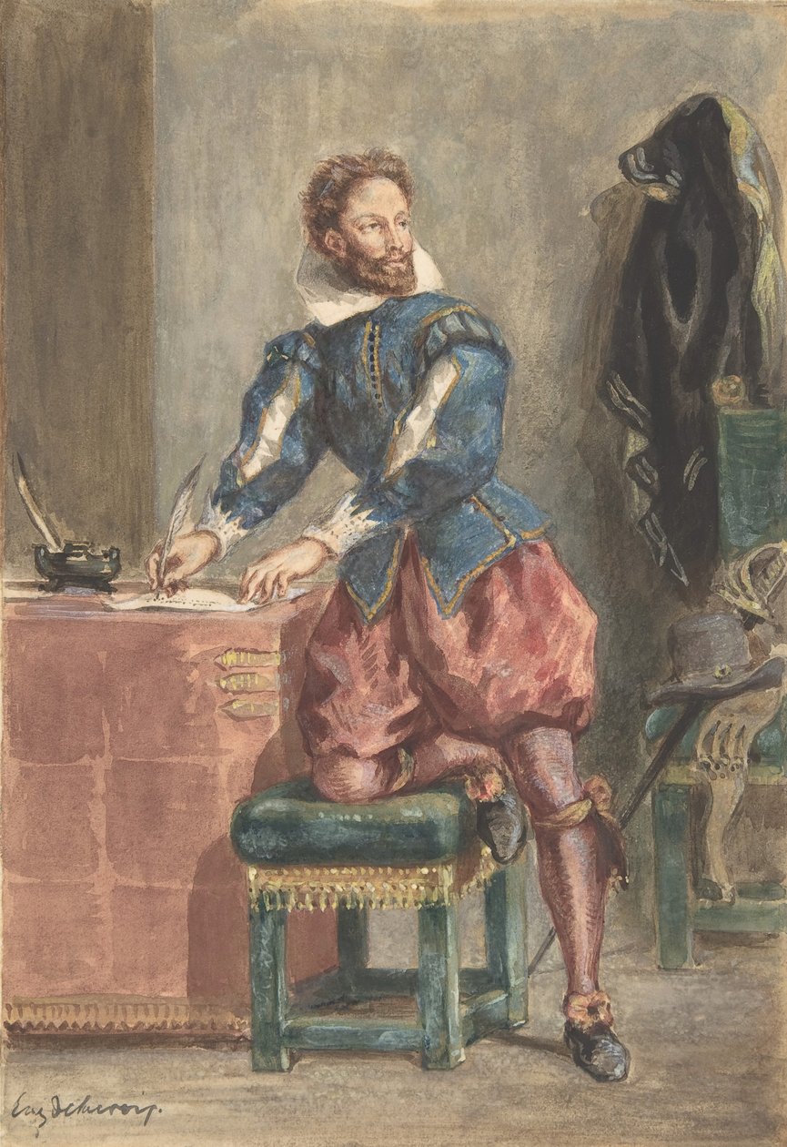 Mathurin Regnier, kb. 1846. alkotó: Eugène Delacroix