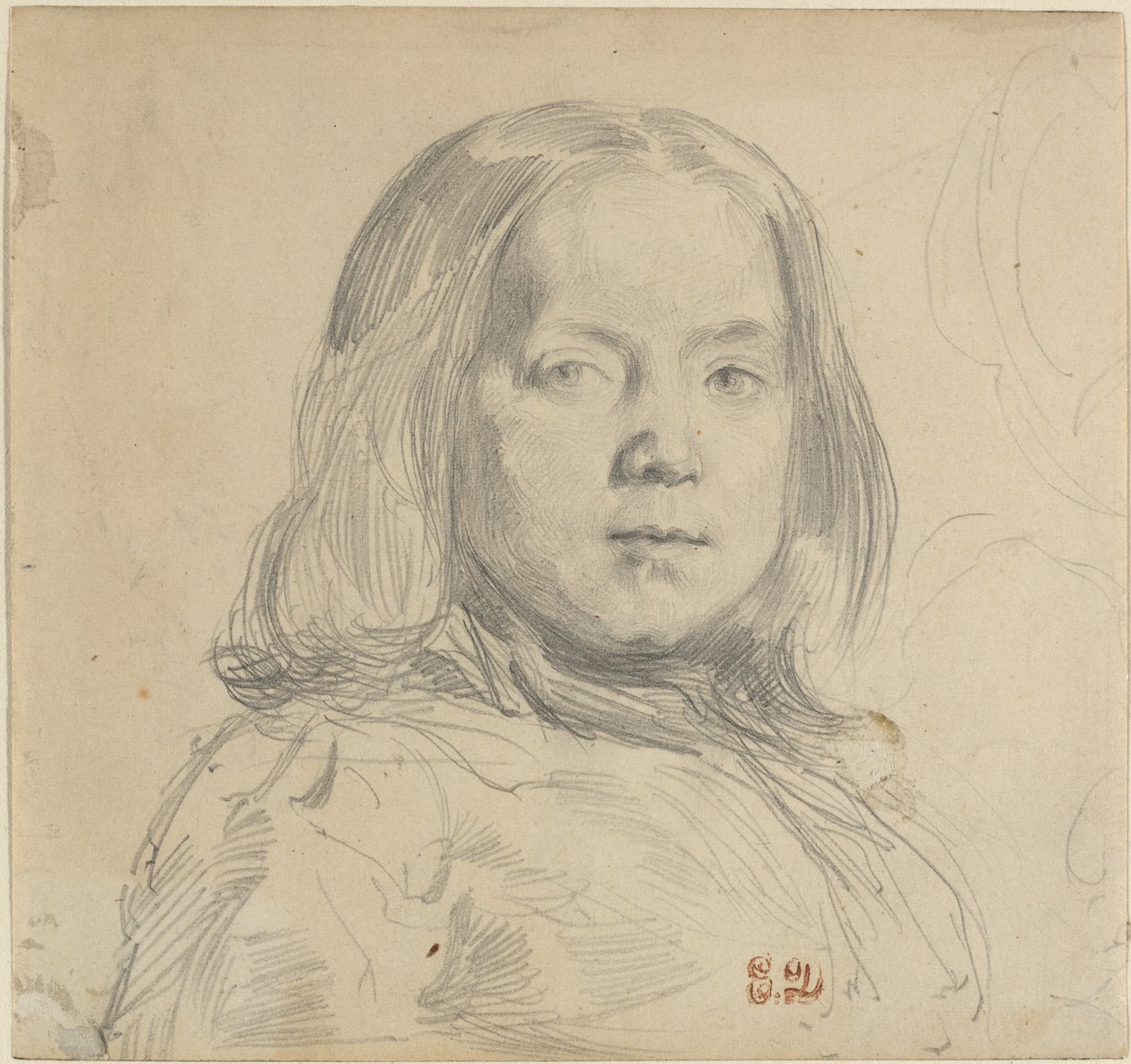 Egy gyermek portréja alkotó: Eugène Delacroix
